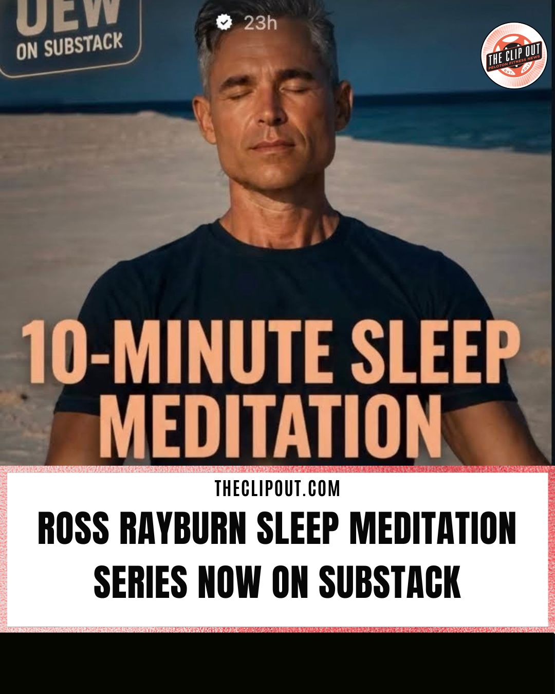 Ross Rayburn Sleep Meditation Series Now on Substack with photo of Ross Rayburn