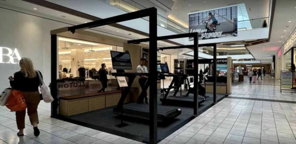 Peloton microstores showing the one in Nashville