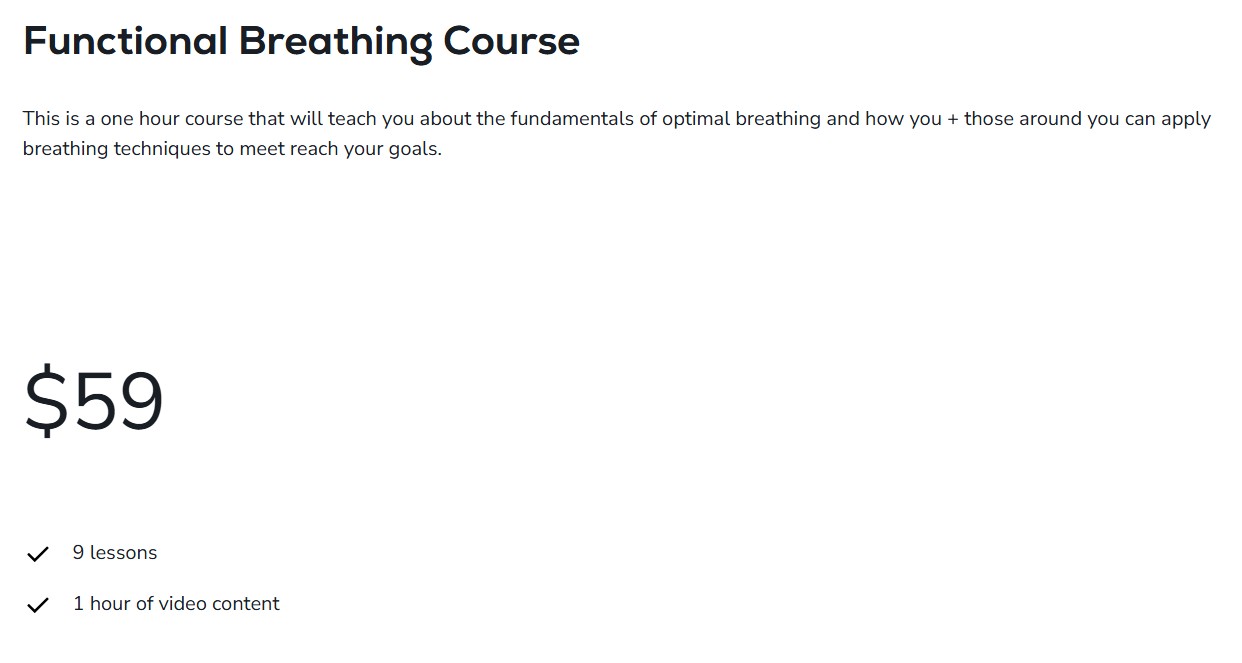 Breathwrk certification functional breathing course