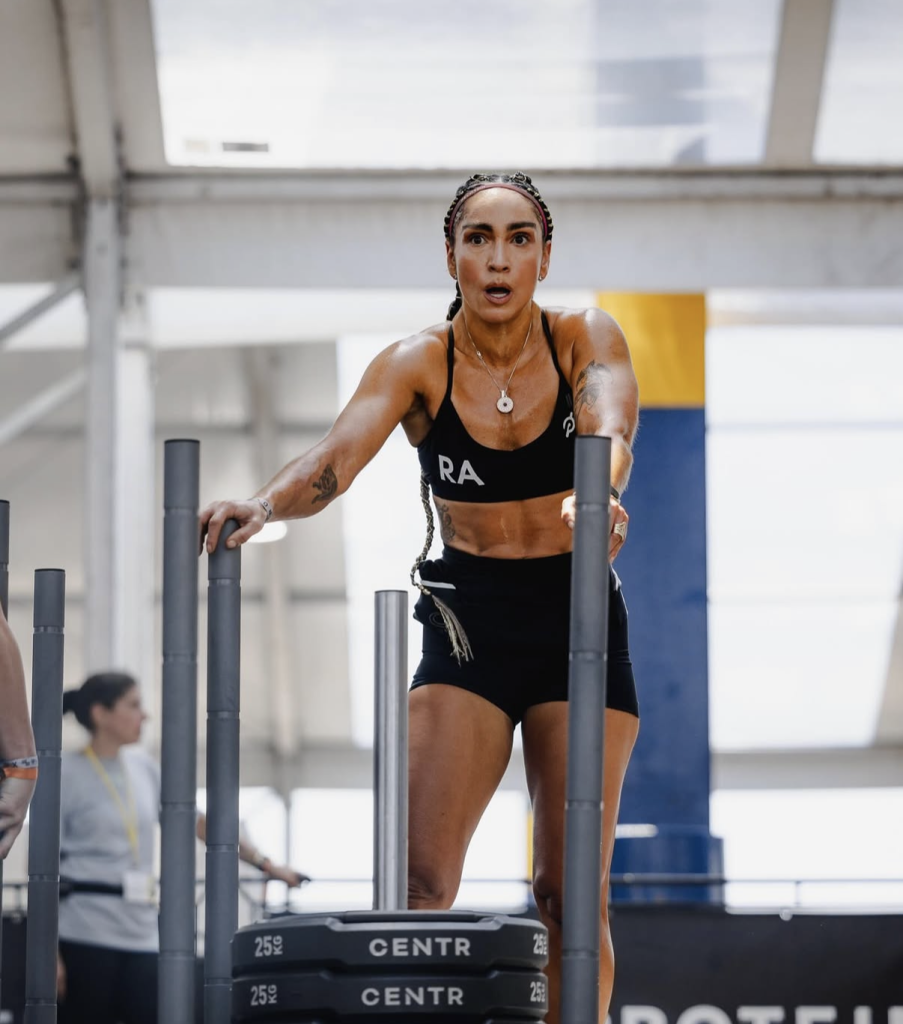 Peloton HYROX NYC - Robin competing