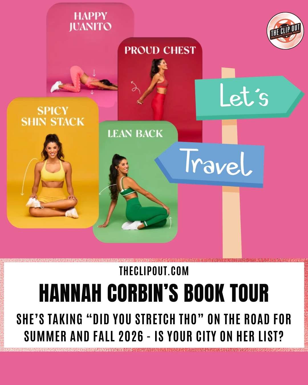 Hannah Corbin Did You Stretch Tho Book Tour Summer and Fall 2026