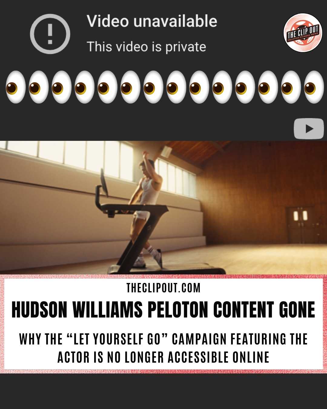 Hudson Williams Peloton Content Gone