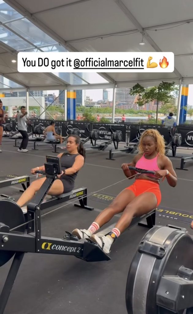 Peloton HYROX NYC - Marcel competing