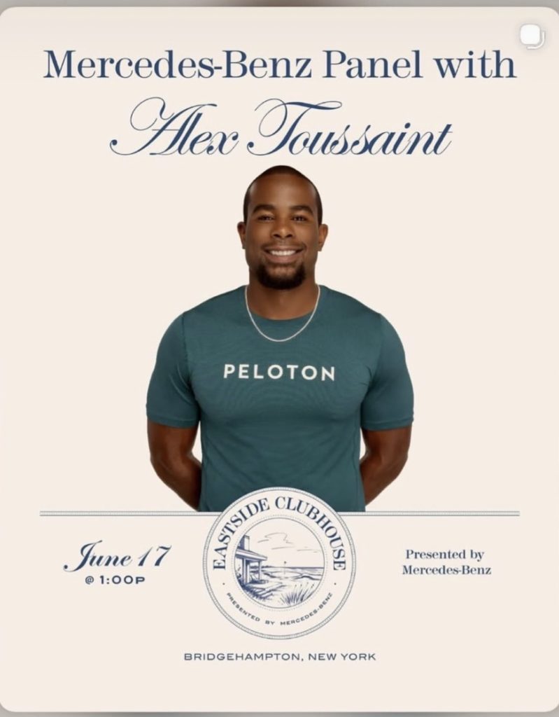 Mercedes-Benz Panel with Alex Toussaint  Golf Eastside Clubhouse, June 17 at 1:00 p.m., Bridgehampton New York