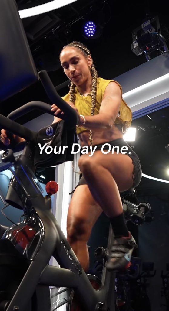 Robin Arzon Peloton Instagram post showing Your Day One Ride