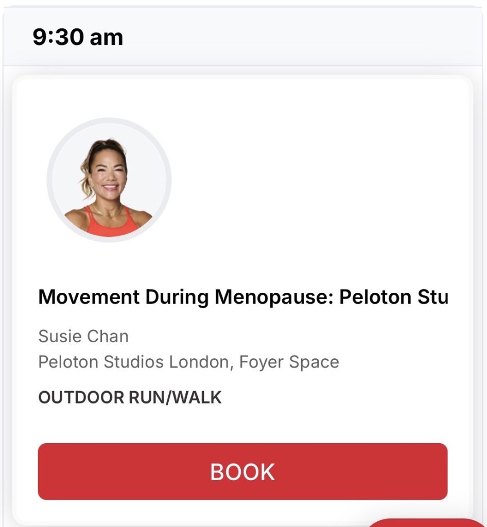 Susie Chan leading an outdoor run at Peloton Studios London run club