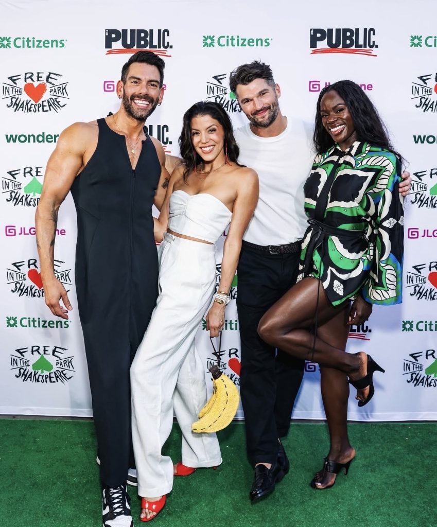 Matty, Tunde, Hannah and Jon at Shakespeare in the Park