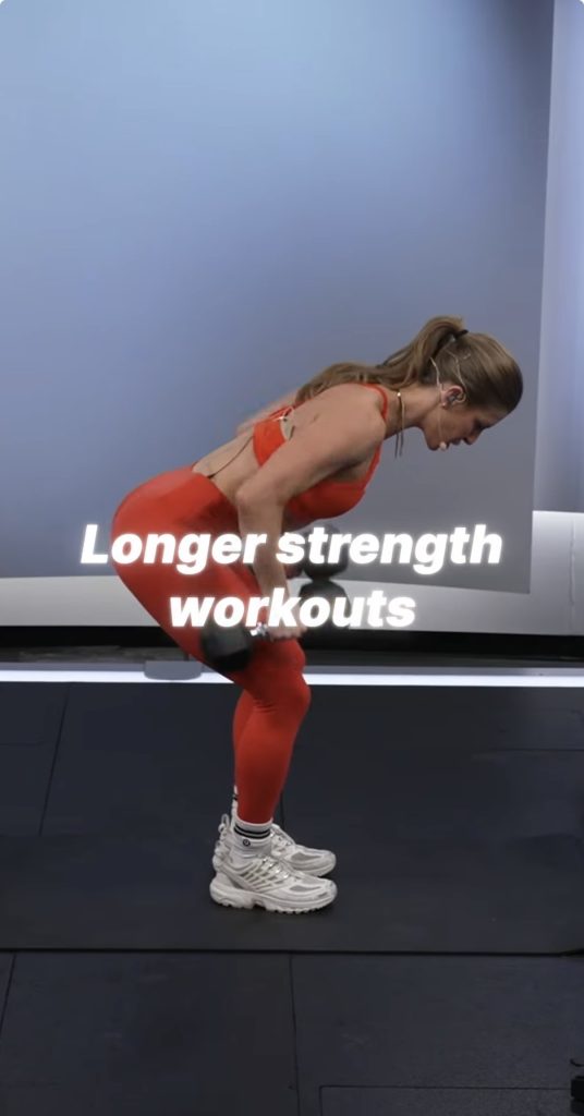 Rebecca Kennedy HiLit+ cross-training program graphic for Peloton members