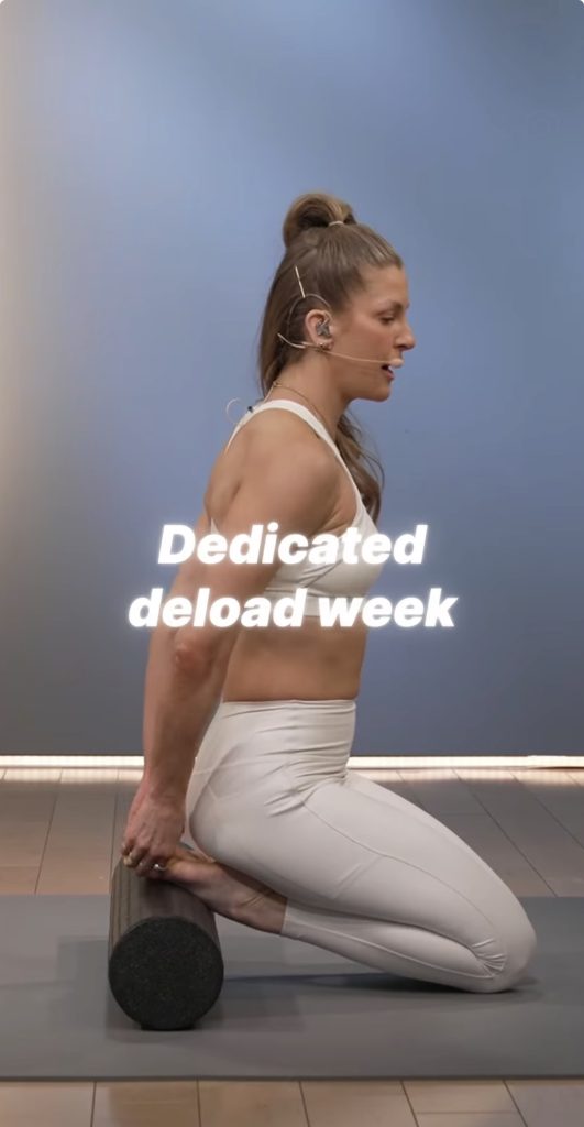 Rebecca Kennedy HiLit+ cross-training program graphic for Peloton members