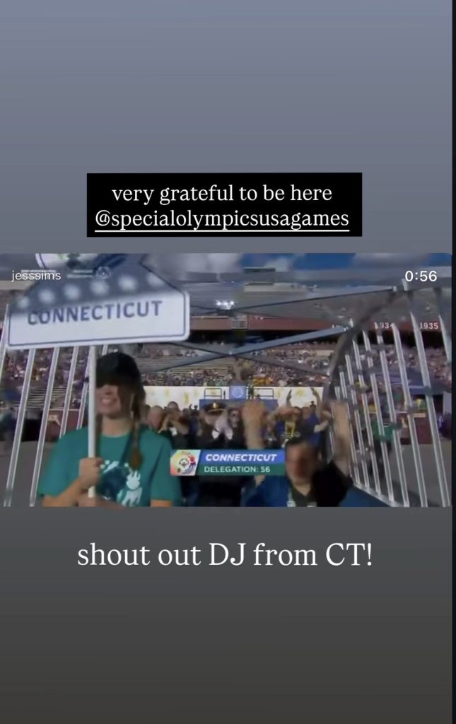 Connecticut delegation Special Olympics Opening Ceremony DJ