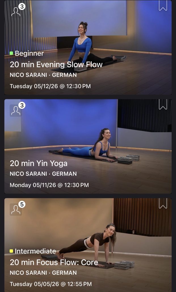 Gute Nacht Yoga Collection Yin Yoga and Focus Flow classes