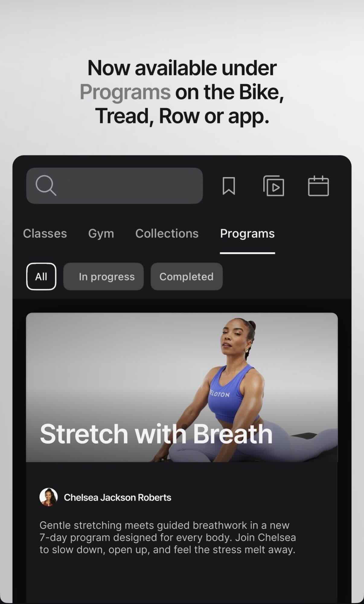 Chelsea Jackson Roberts stretching in the Stretch with Breath Program
