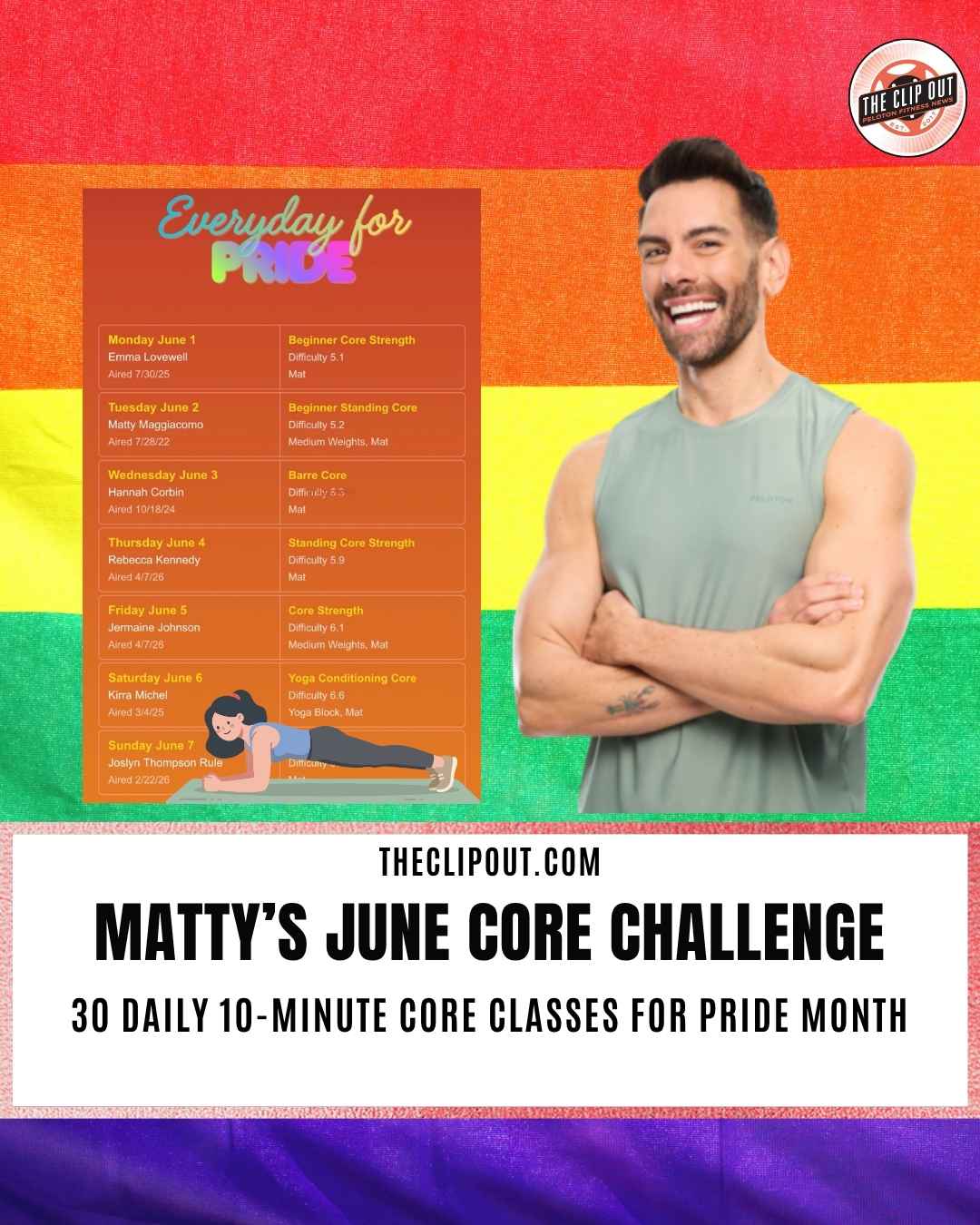 June Pride core classes from Matty