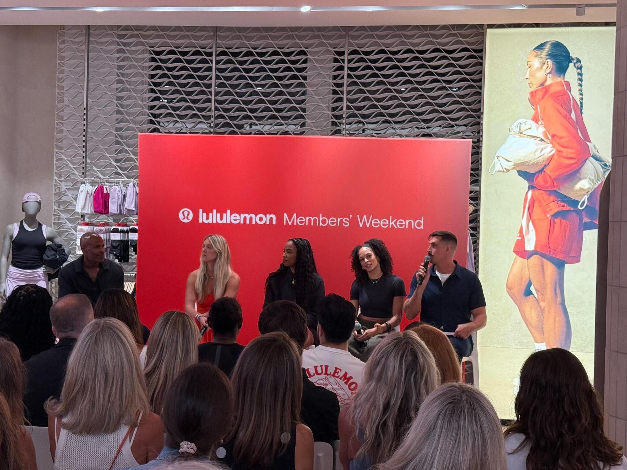 Lululemon members weekend panel