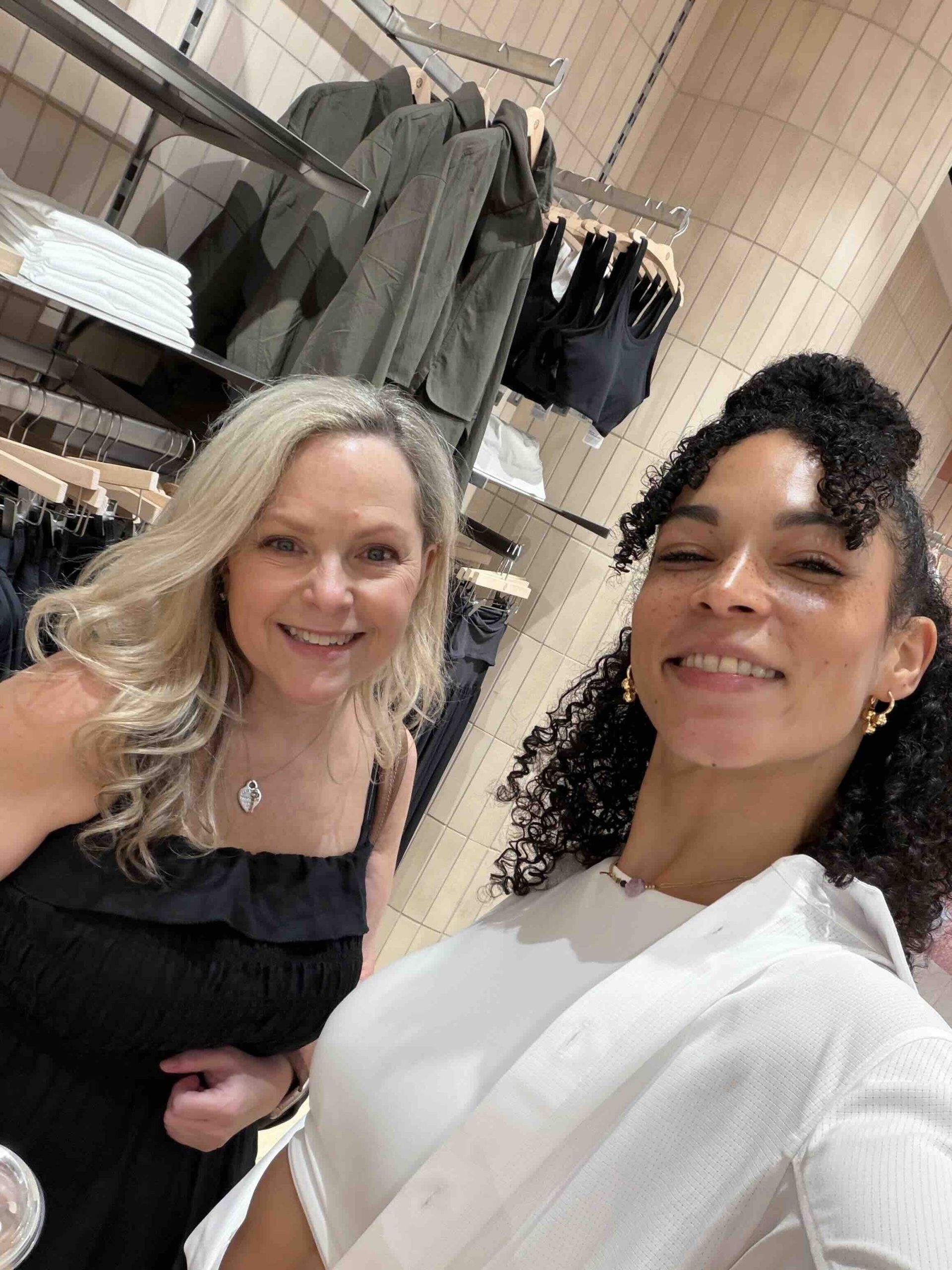 Lululemon members weekend shopping with Hannah F