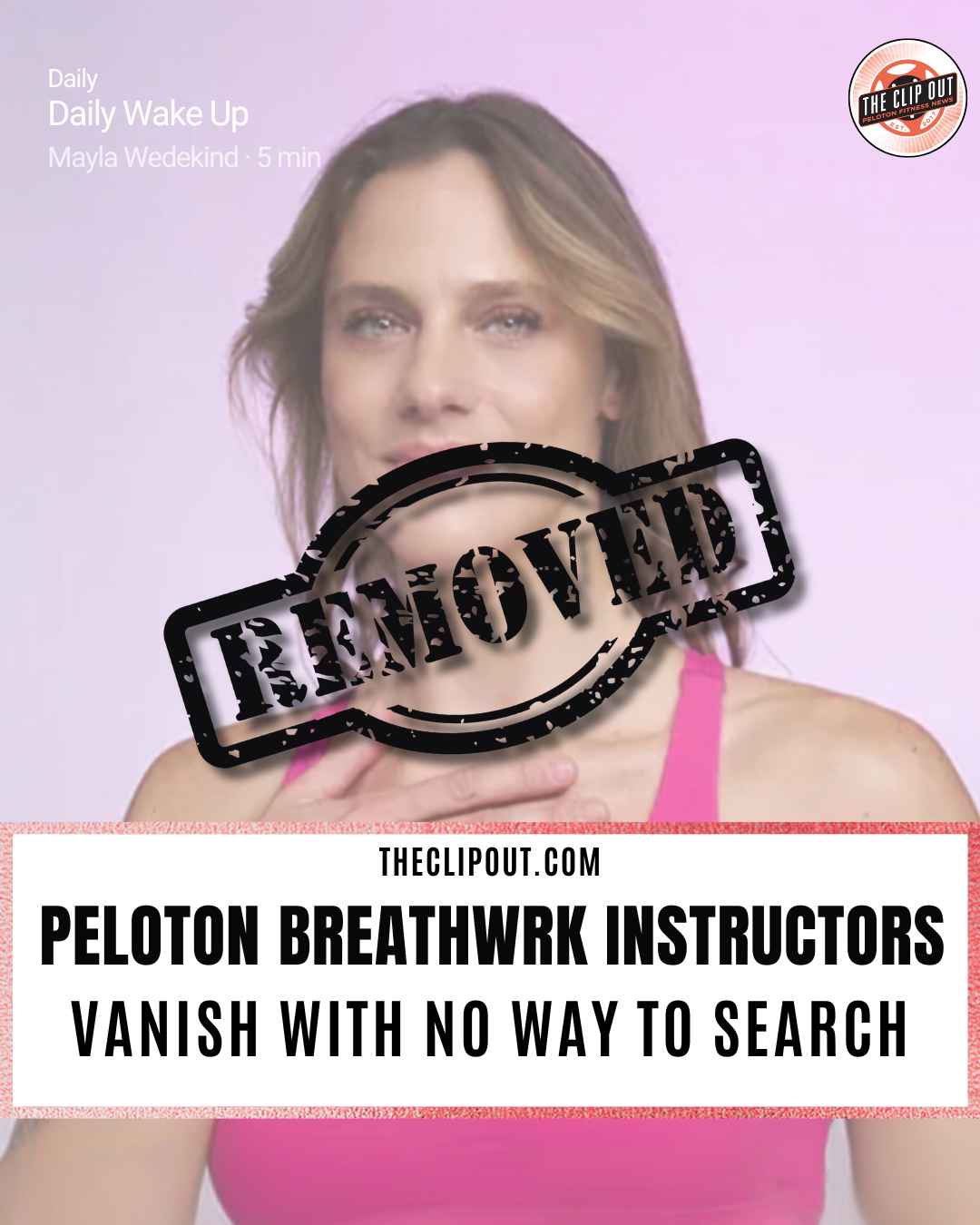 Peloton Breathwrk Search - Dailies carousel showing instructor sessions that disappear with no search option