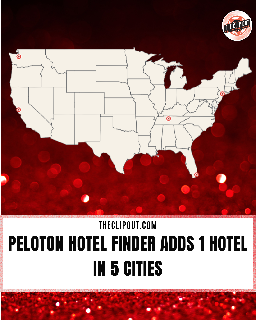 Peloton Hotel Finder Adds 1 Hotel in 5 Cities