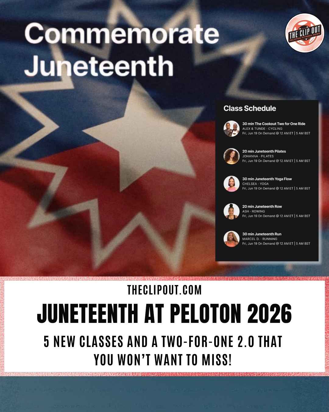 Peloton Juneteenth Classes 2026