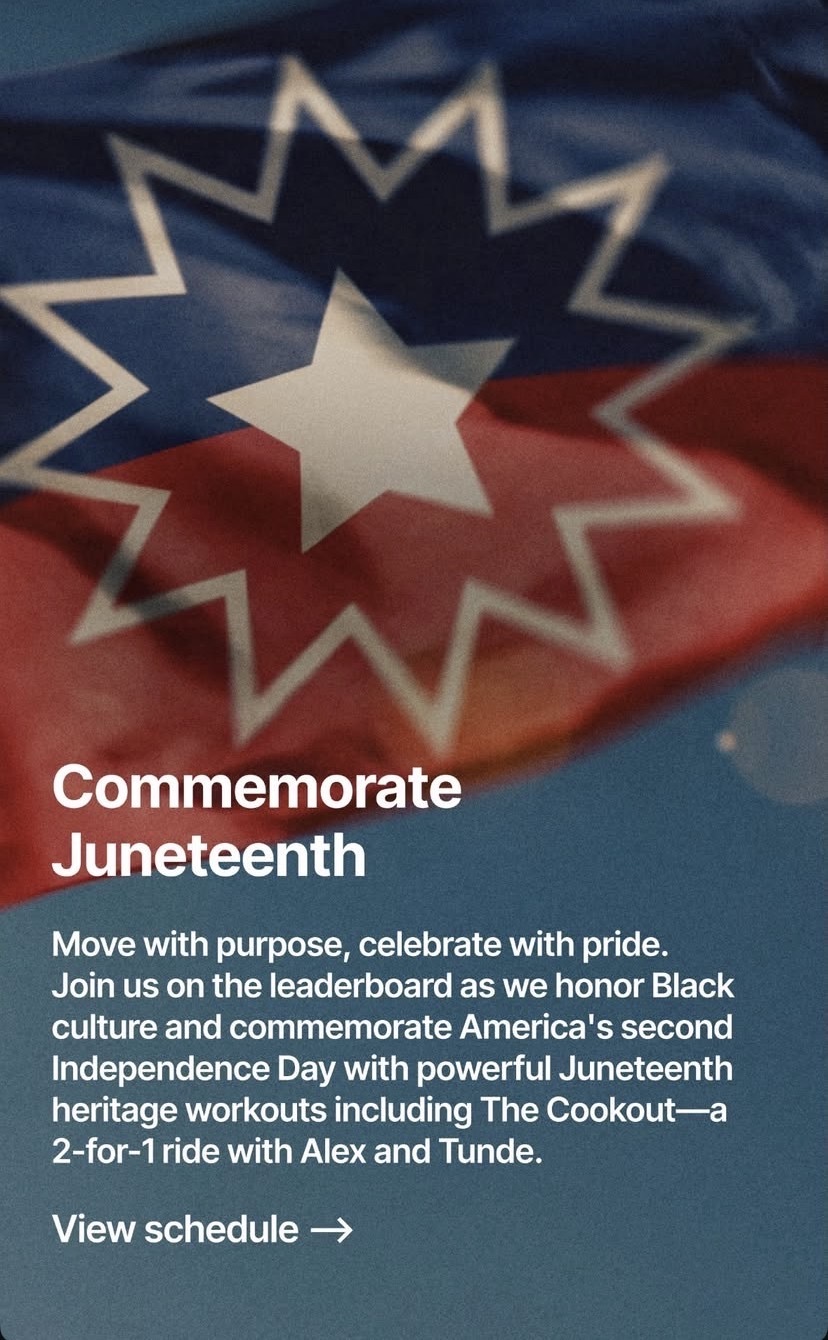 Peloton Juneteenth Classes Logo