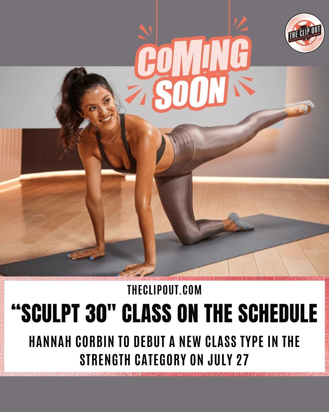 Peloton Sculpt 30 class on the schedule