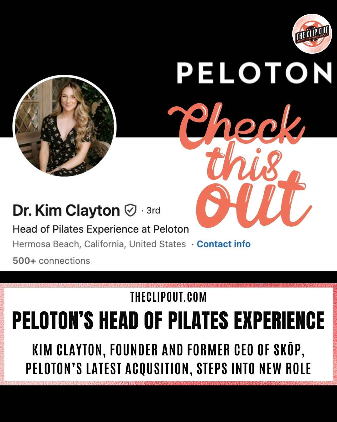 Peloton head of Pilates Kim Clayton New Role (1)