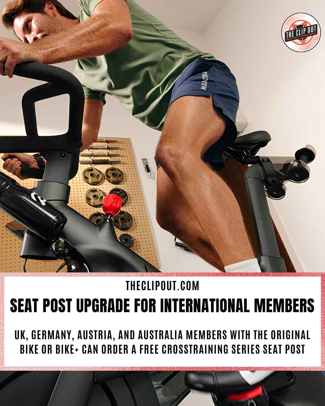 Peloton seat post upgrade Seat Post Upgrade for International Members UK, Germany, Austria, and Australia members with the original Bike or Bike+ can order a free Crosstraining Series seat post