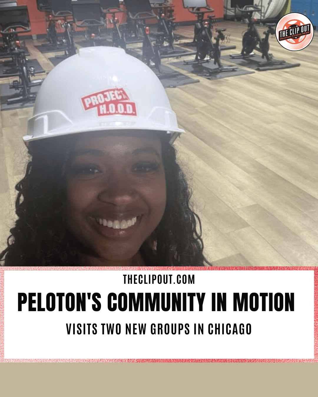 Peloton's Community in Motion visits Project H.O.O.D.