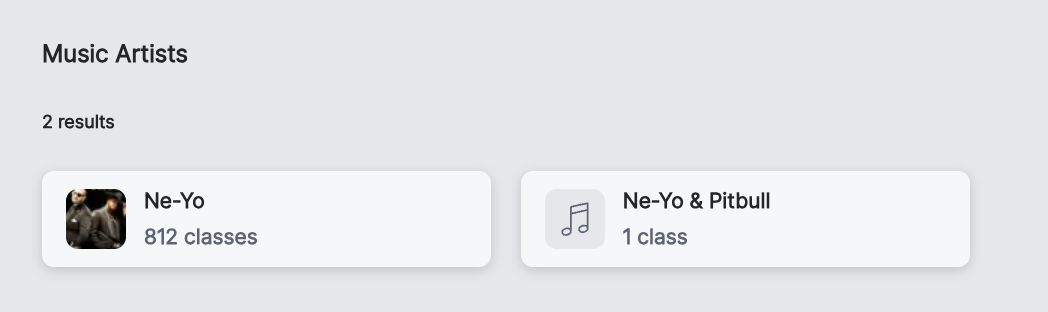 Existing classes - Ne-Yo
