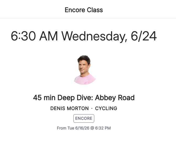 Denis Morton Deep Dive Abbey Road class schedule
