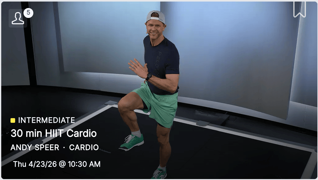 Best Peloton Classes - cardio - Andy Speer