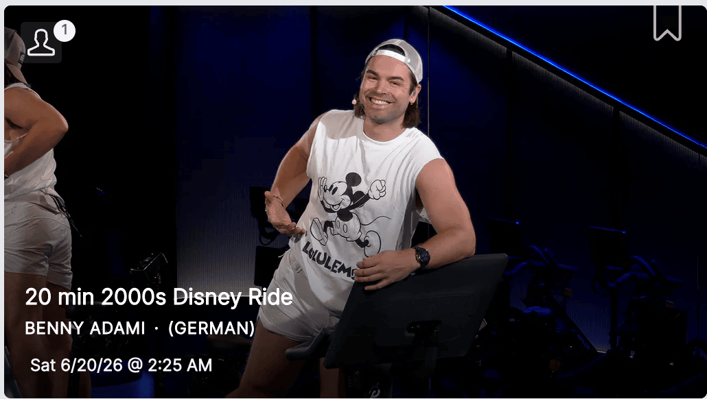 Best Peloton Classes - Disney - Benny Adami