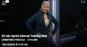 Sprint Interval Training Christine D'Ercole Peloton