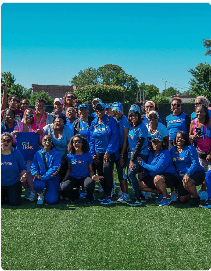 Peloton's Community in Motion visit to GirlTREK in Chicago
