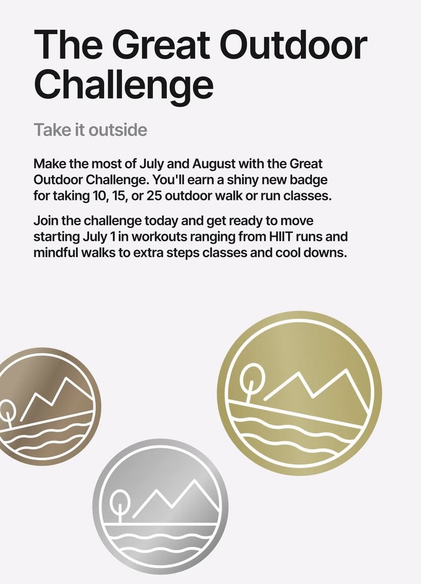 Peloton Great Outdoor Challenge overview