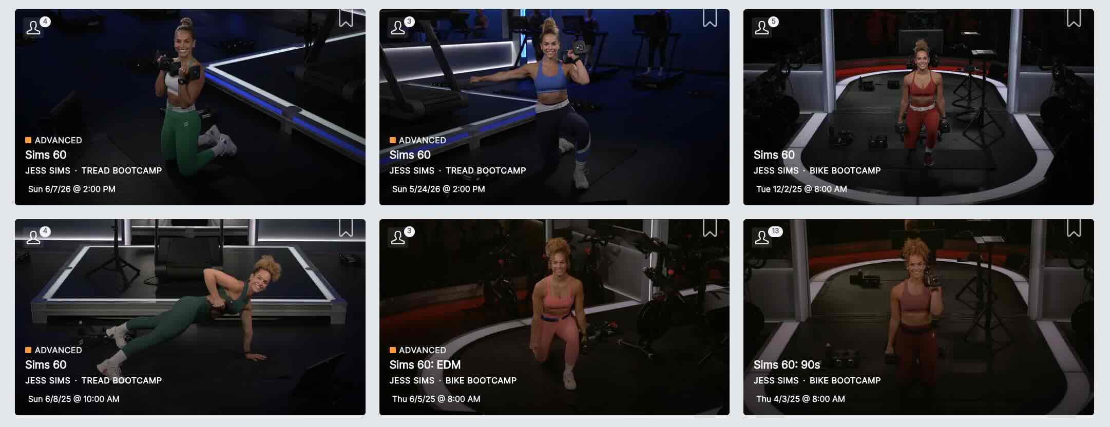 Peloton Sculpt 30 Class comparison - Sims 60