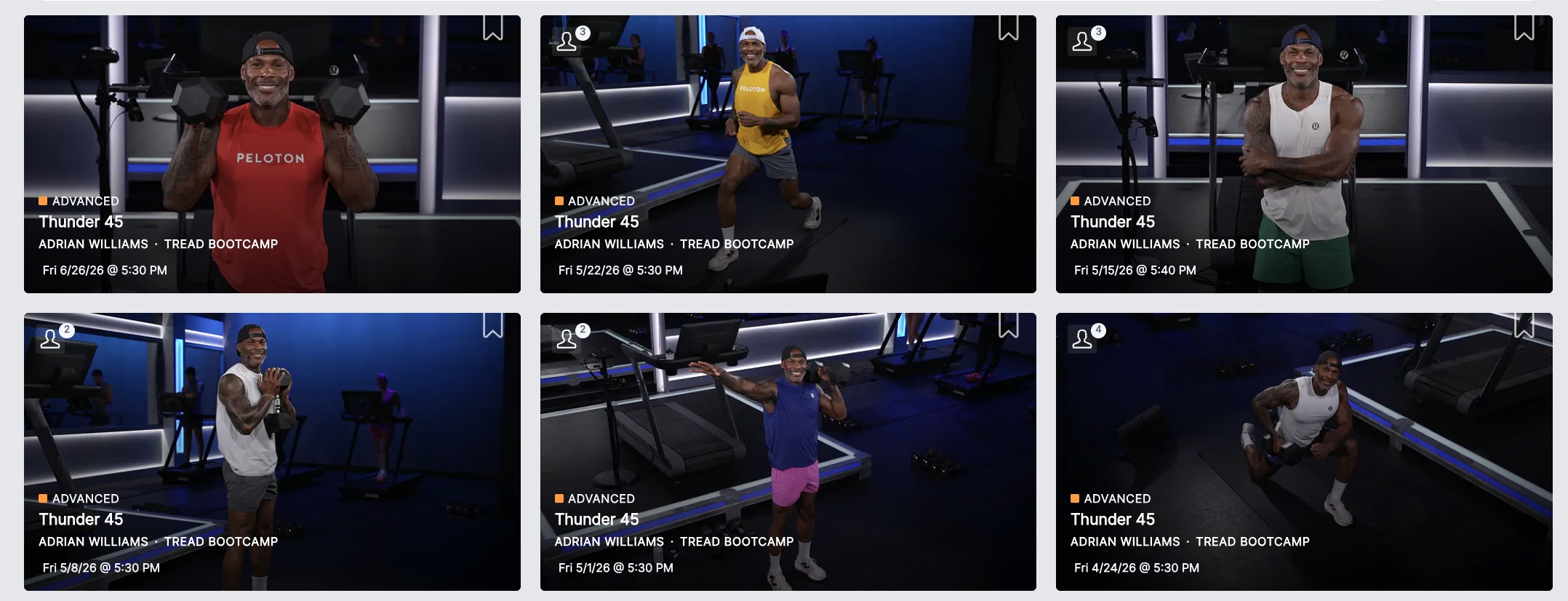 Peloton Sculpt 30 Thunder 45 comparison