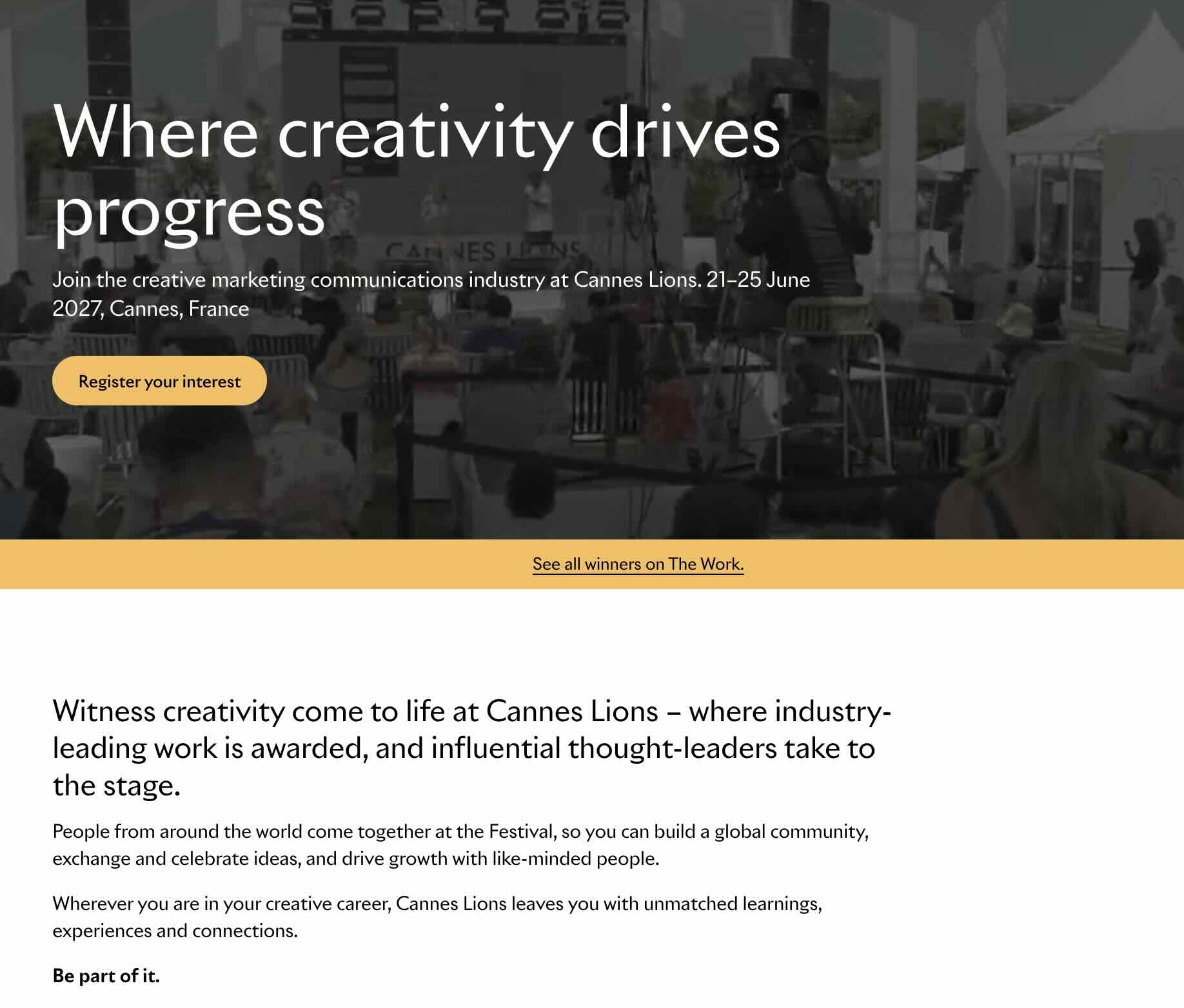 Peloton instructors at Cannes Lion - what is it