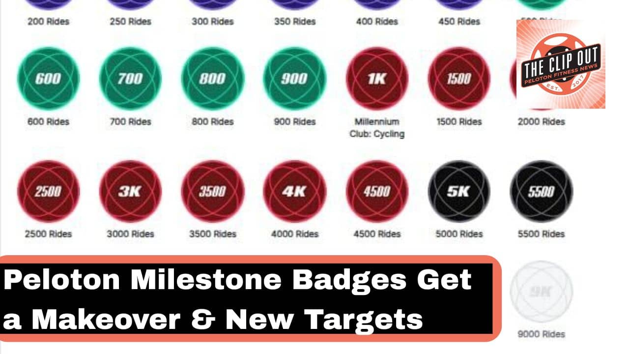 Peloton milestone badges extended to 10,000