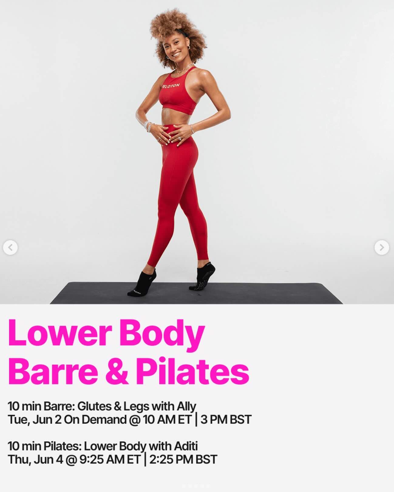 This Week at Peloton Ally Barre June 1