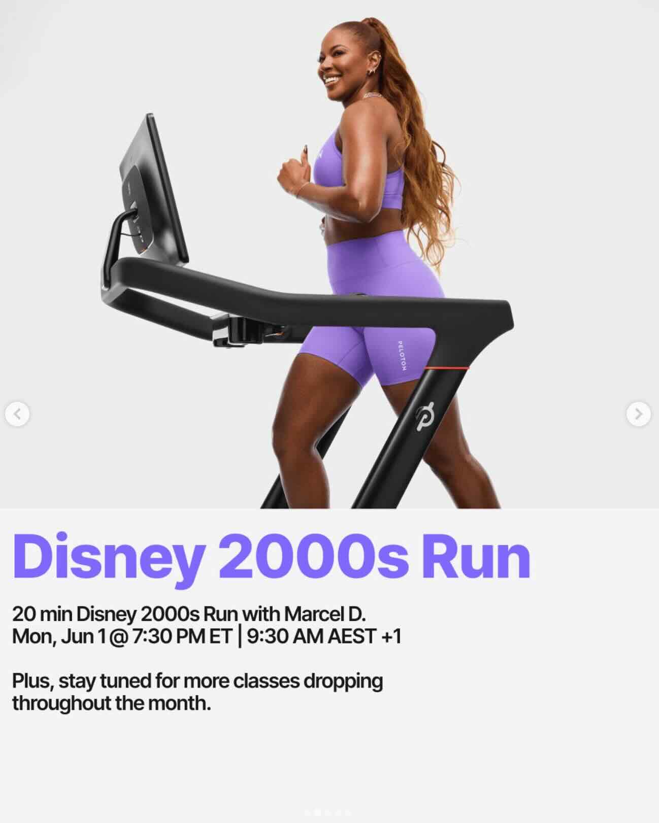 This Week at Peloton Marcel Disney June 1