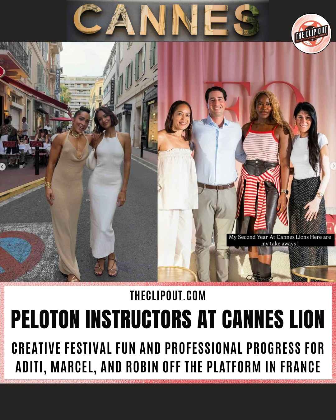 peloton instructors at cannes lion