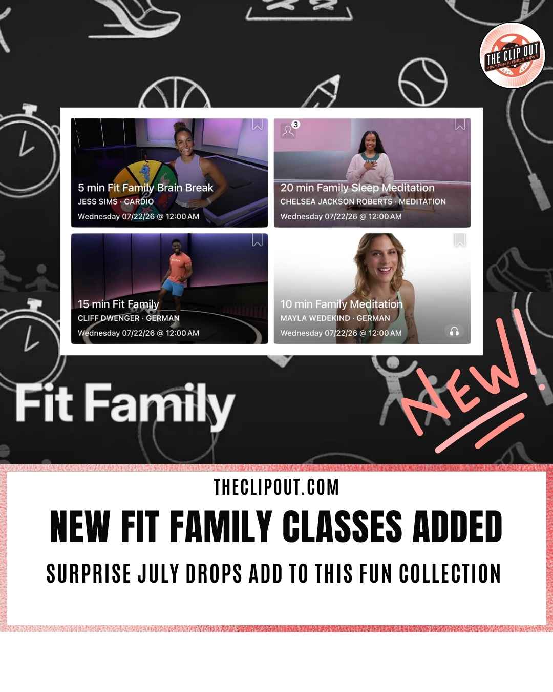 4 New Peloton Fit Family Classes Added to Collection