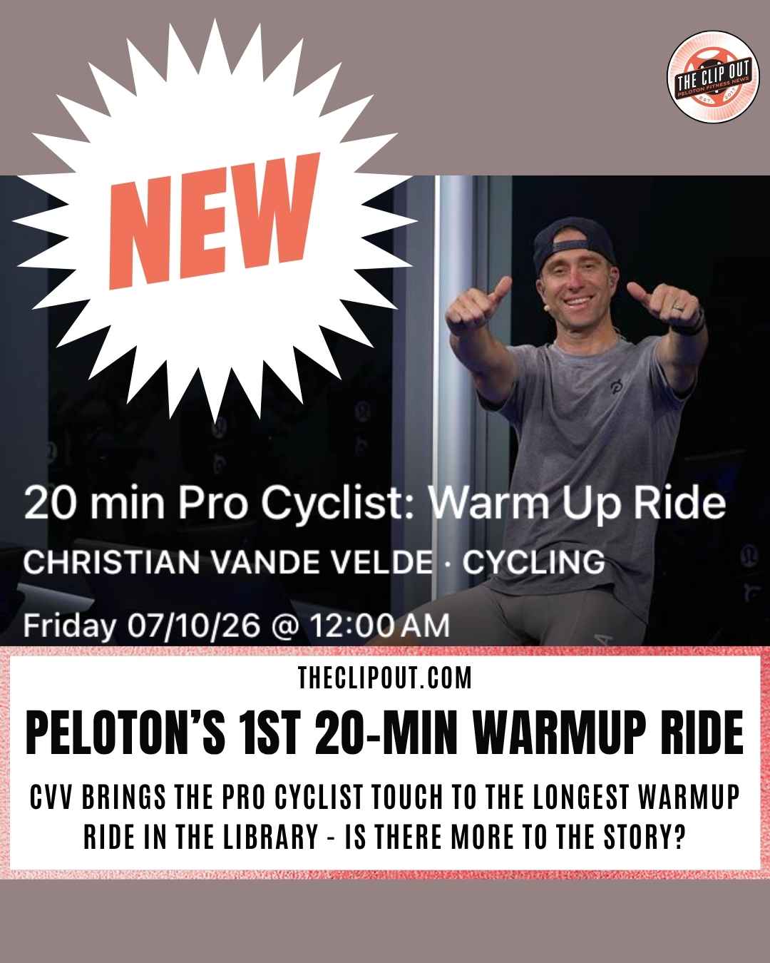 Christian Vande Velde Warm Up Ride first 20 minute class (1)
