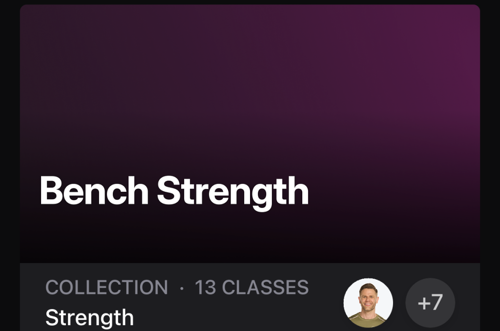 Peloton Bench Strength Collection