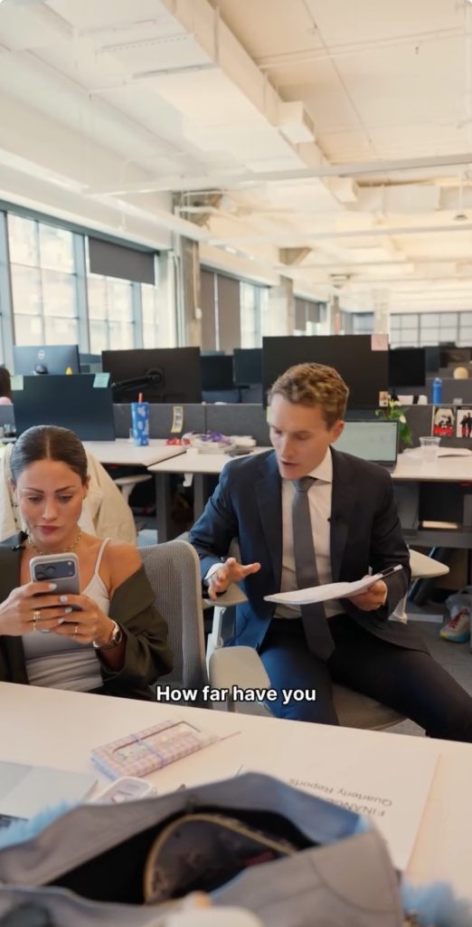Peloton Off Air Episode 5 finance department scene with Matt Wilpers