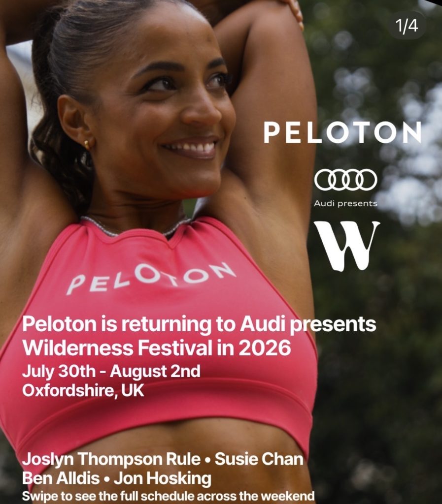 Peloton Wilderness Festival Schedule
