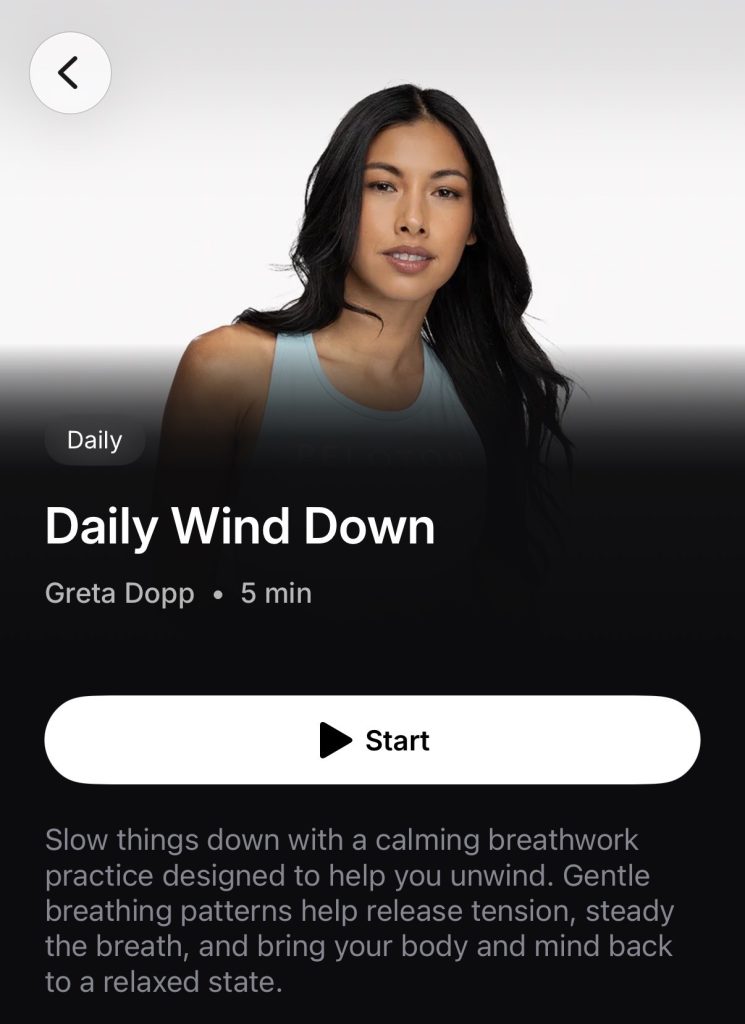 Peloton Breathwrk instructors daily class lineup