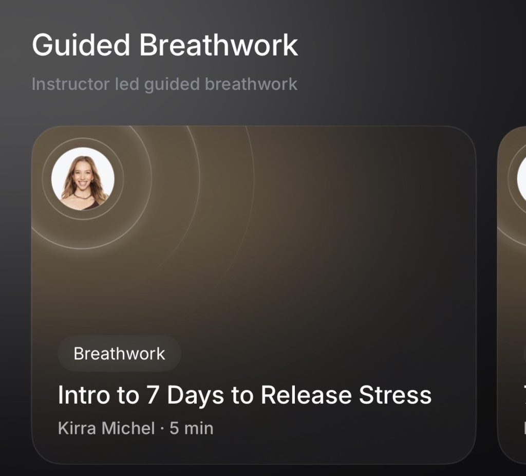 Peloton Breathwrk instructors daily class lineup