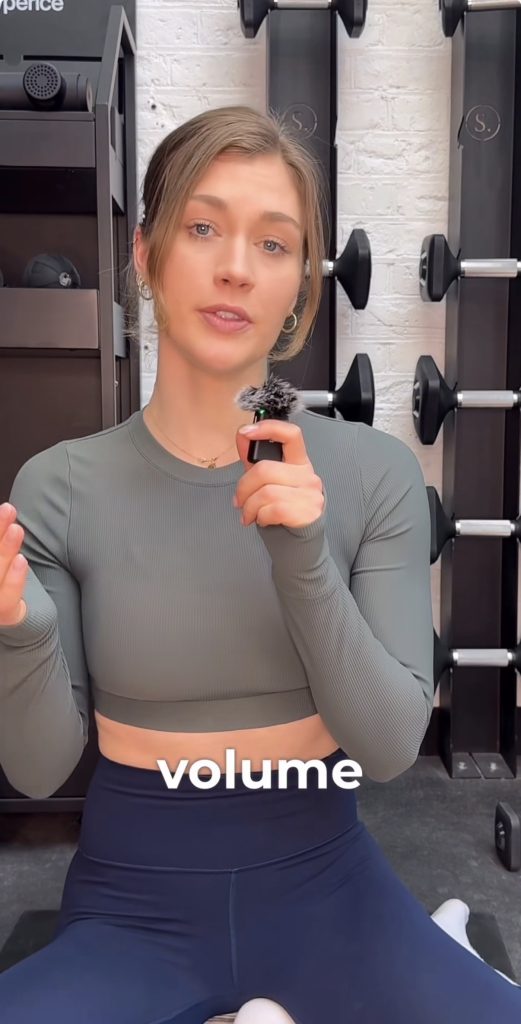 Volume and intensity training explained by Peloton instructor Dr. Charlotte Weidenbach in Instagram vide