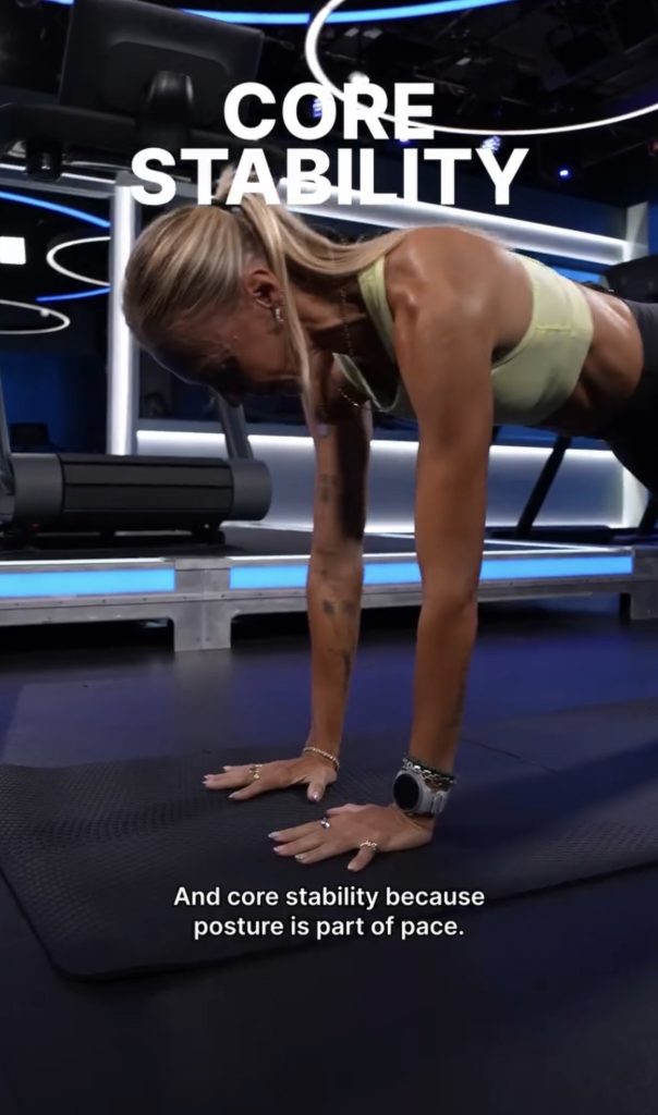 Becs Gentry Strength for Runners plank for core stability